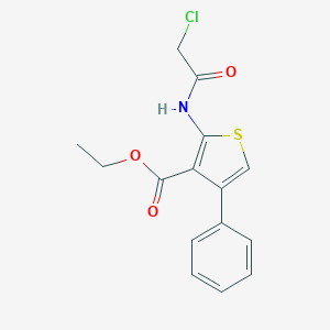 2-(2-Chloro-acetylamino)-4-phenyl-thiophene-3-carboxylic acid ethyl ester图片