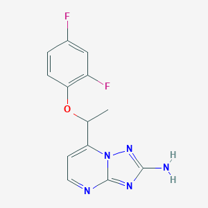 7-[1-(2,4-Difluorophenoxy)ethyl][1,2,4]triazolo[1,5-a]pyrimidin-2-amine图片