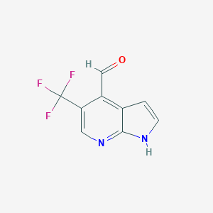 5-(Trifluoromethyl)-1H-pyrrolo[2,3-b]pyridine-4-carbaldehyde图片