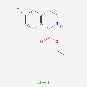 Ethyl 6-Fluoro-1,2,3,4-Tetrahydro-Isoquinoline-1-Carboxylate Hydrochloride图片