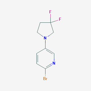 2-Bromo-5-(3,3-difluoropyrrolidin-1-yl)pyridine图片