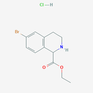Ethyl 6-Bromo-1,2,3,4-tetrahydroisoquinoline-1-carboxylate Hydrochloride图片