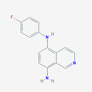 5-N-(4-Fluorophenyl)isoquinoline-5,8-diamine图片