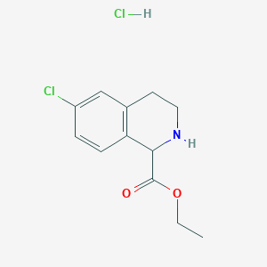 Ethyl 6-Chloro-1,2,3,4-Tetrahydro-Isoquinoline-1-Carboxylate Hydrochloride图片