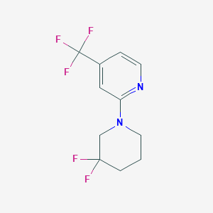 2-(3,3-Difluoropiperidin-1-yl)-4-(trifluoromethyl)pyridine图片