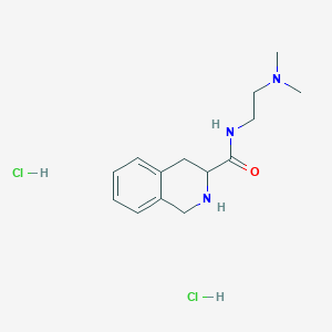 N-[2-(Dimethylamino)ethyl]-1,2,3,4-tetrahydroisoquinoline-3-carboxamide Dihydrochloride图片
