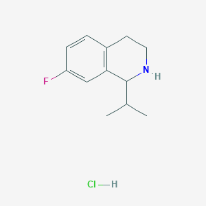 7-Fluoro-1-(propan-2-yl)-1,2,3,4-tetrahydroisoquinoline Hydrochloride图片