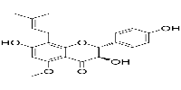 (2R,3R)-3,7-Dihydroxy-2-(4-hydroxyphenyl)-5-methoxy-8-(3-methylbut-2-en-1-yl)chroman-4-one图片