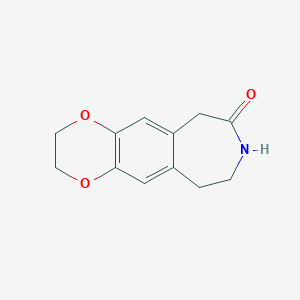 4,7-Dioxa-13-azatricyclo[8,5,0,0,3,8]pentadeca-1,3(8),9-trien-12-one图片