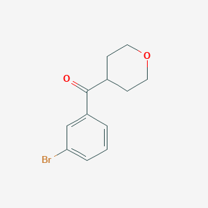 4-(3-bromobenzoyl)oxane图片