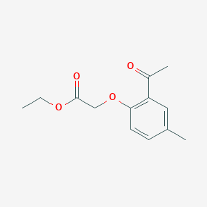 Ethyl(2-acetyl-4-methylphenoxy)acetate图片