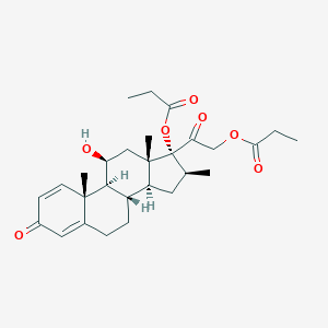 (11β,16β)-11-Hydroxy-16-methyl-17,21-bis(1-oxopropoxy)-pregna-1,4-diene-3,20-dione图片