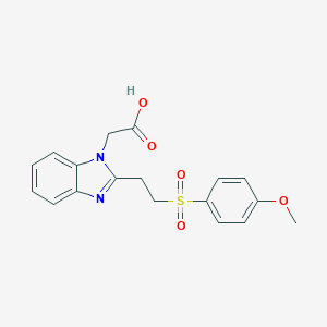 {2-[2-(4-Methoxy-benzenesulfonyl)-ethyl]-benzoimidazol-1-yl}-acetic acid图片