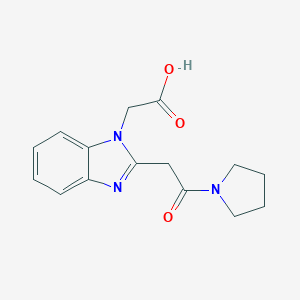 [2-(2-Oxo-2-pyrrolidin-1-yl-ethyl)-benzoimidazol-1-yl]-acetic acid图片