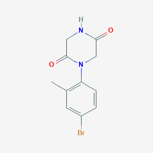 1-(4-bromo-2-methylphenyl)piperazine-2,5-dione图片