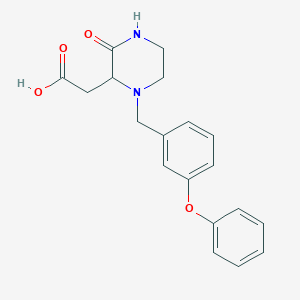 2-[3-Oxo-1-(3-phenoxybenzyl)-2-piperazinyl]acetic acid图片