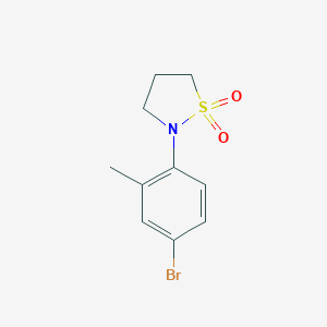 2-(4-Bromo-2-methylphenyl)-1,2-thiazolidine-1,1-dione图片