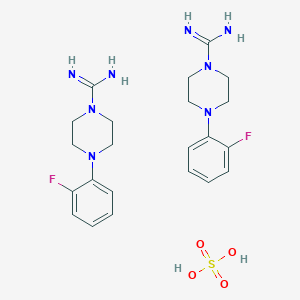 Bis(4-(2-fluorophenyl)piperazine-1-carboximidamide) sulfuric acid图片