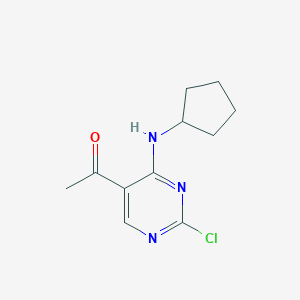 1-[2-Chloro-4-(cyclopentylamino)-5-pyrimidinyl]ethanone图片
