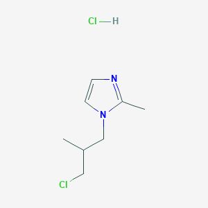 1-(3-chloro-2-methylpropyl)-2-methyl-1H-imidazole hydrochloride图片