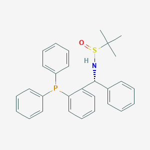 [S(R)]-N-[(R)-[2-(二苯基膦)苯基]苯基甲基]-2-叔丁基亚磺酰胺图片