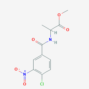 Methyl 2-[(4-Chloro-3-nitrophenyl)formamido]propanoate图片