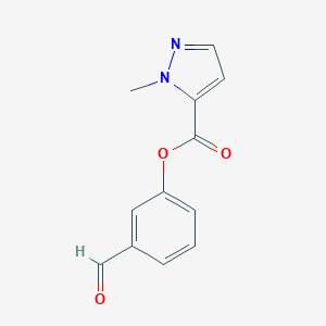 3-Formylphenyl 1-methyl-1H-pyrazole-5-carboxylate图片