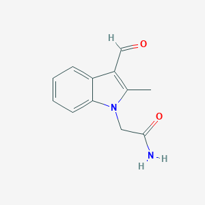 2-(3-Formyl-2-methyl-1H-indol-1-yl)acetamide图片