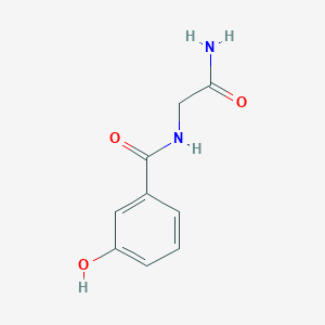 2-[(3-Hydroxyphenyl)formamido]acetamide图片