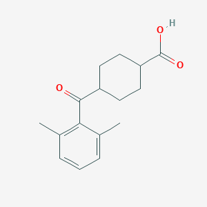 trans-4-(2,6-Dimethylbenzoyl)cyclohexane-1-carboxylic acid图片