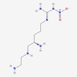 N-{(4S)-4-Amino-5-[(2-aminoethyl)amino]pentyl}-N'-nitroguanidine图片