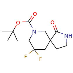 9,9-difluoro-2,7-diaza-spiro[4,5]decan-1-one-7-carboxylicacidtert-butylester图片