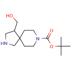 tert-butyl4-(hydroxymethyl)-2,8-diazaspiro[4,5]decane-8-carboxylate图片