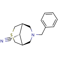 (1R,5S,9s)-7-benzyl-3-thia-7-azabicyclo[3,3,1]nonane-9-carbonitrile图片