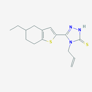 5-(5-Ethyl-4,5,6,7-tetrahydro-1-benzothiophen-2-yl)-4-(prop-2-en-1-yl)-4H-1,2,4-triazole-3-thiol图片