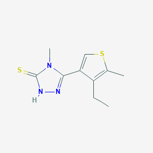 5-(4-Ethyl-5-methylthien-3-yl)-4-methyl-4H-1,2,4-triazole-3-thiol图片
