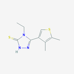 5-(4,5-Dimethylthien-3-yl)-4-ethyl-4H-1,2,4-triazole-3-thiol图片