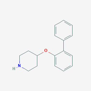4-([1,1'-Biphenyl]-2-yloxy)piperidine图片