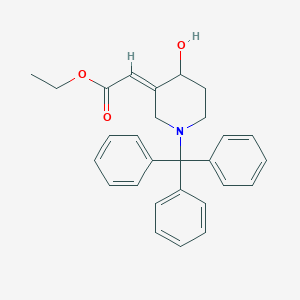 rac-(2E)-3-[(Ethoxycarbonyl)methylene]-1-trityl-4-piperidinol图片