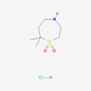 7,7-dimethyl-1,4-thiazepane 1,1-dioxide hydrochloride图片