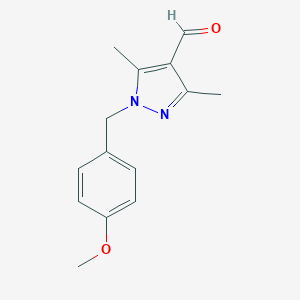 1-[(4-methoxyphenyl)methyl]-3,5-dimethyl-1H-pyrazole-4-carbaldehyde图片