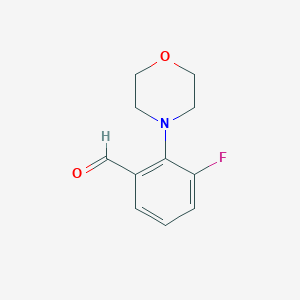 3-Fluoro-2-(N-morpholino)-benzaldehyde图片