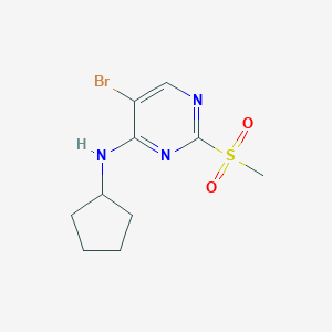 5-bromo-N-cyclopentyl-2-(methylsulfonyl)pyrimidin-4-amine图片