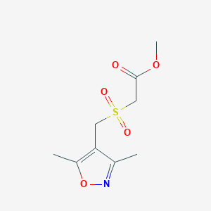 Methyl 2-{[(3,5-dimethyl-4-isoxazolyl)methyl]sulfonyl}acetate图片