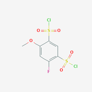 4-Fluoro-6-methoxybenzene-1,3-disulfonyl dichloride图片