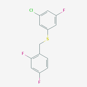 1,3-Difluoro-4-[(3-chloro-5-fluorophenyl)sulfanylmethyl]benzene图片