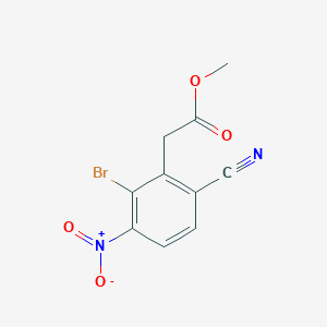 Methyl 2-bromo-6-cyano-3-nitrophenylacetate图片