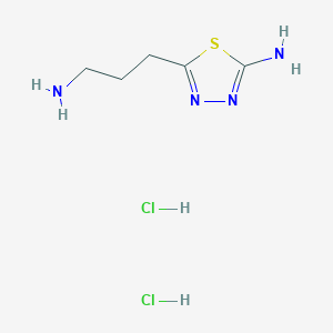 5-(3-aminopropyl)-1,3,4-thiadiazol-2-amine dihydrochloride图片