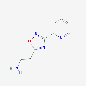 {2-[3-(2-pyridinyl)-1,2,4-oxadiazol-5-yl]ethyl}amine trifluoroacetate图片