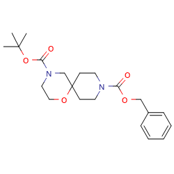 9-benzyl4-tert-butyl1-oxa-4,9-diazaspiro[5,5]undecane-4,9-dicarboxylate图片